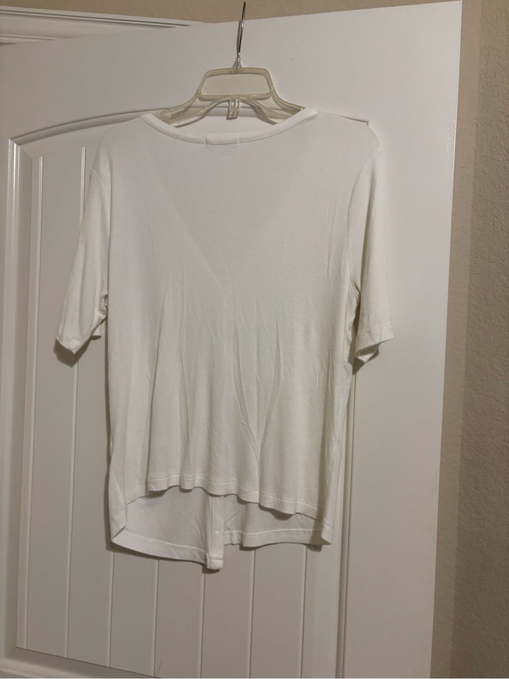 Marine Layer White Short Sleeve Relaxed sweater button front